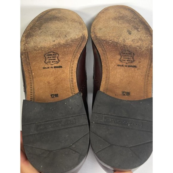 J&M Limited Formal Shoes Mens Burgundy Leather Tassel Wingtip Size  US 12M - Picture 11 of 12